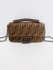 Fendi — Authentic Pre‑owned Fendi Baguette Tapestry Fabric — Handbag — resale