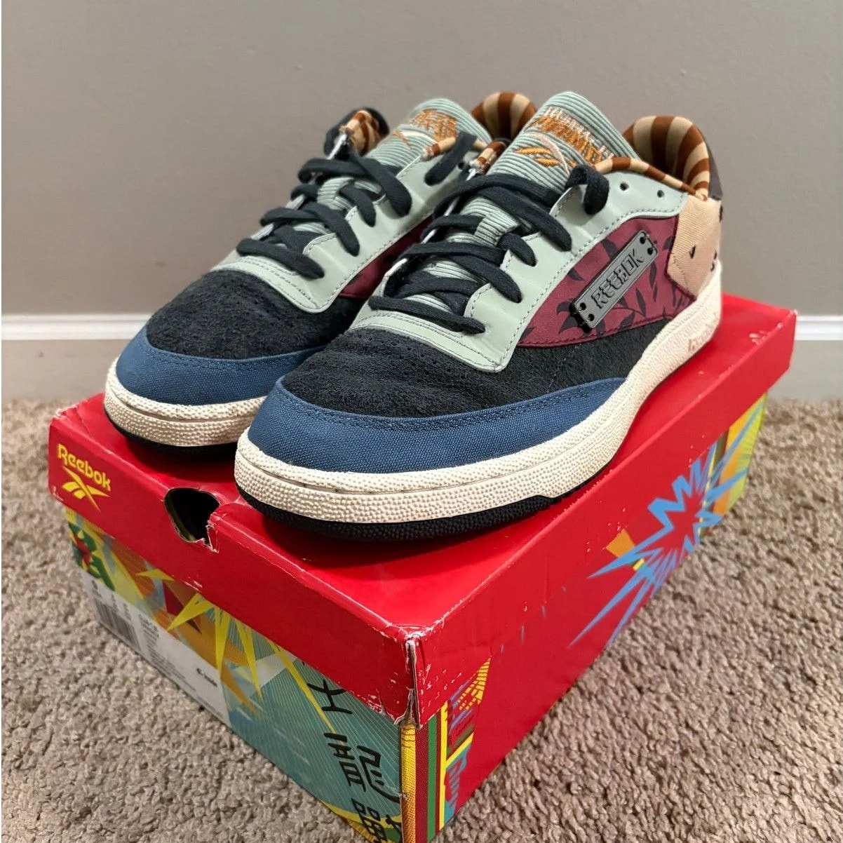Reebok — 2021 Reebok X Kung Fu Patchwork Size 9 OG Box — Sneaker — resale