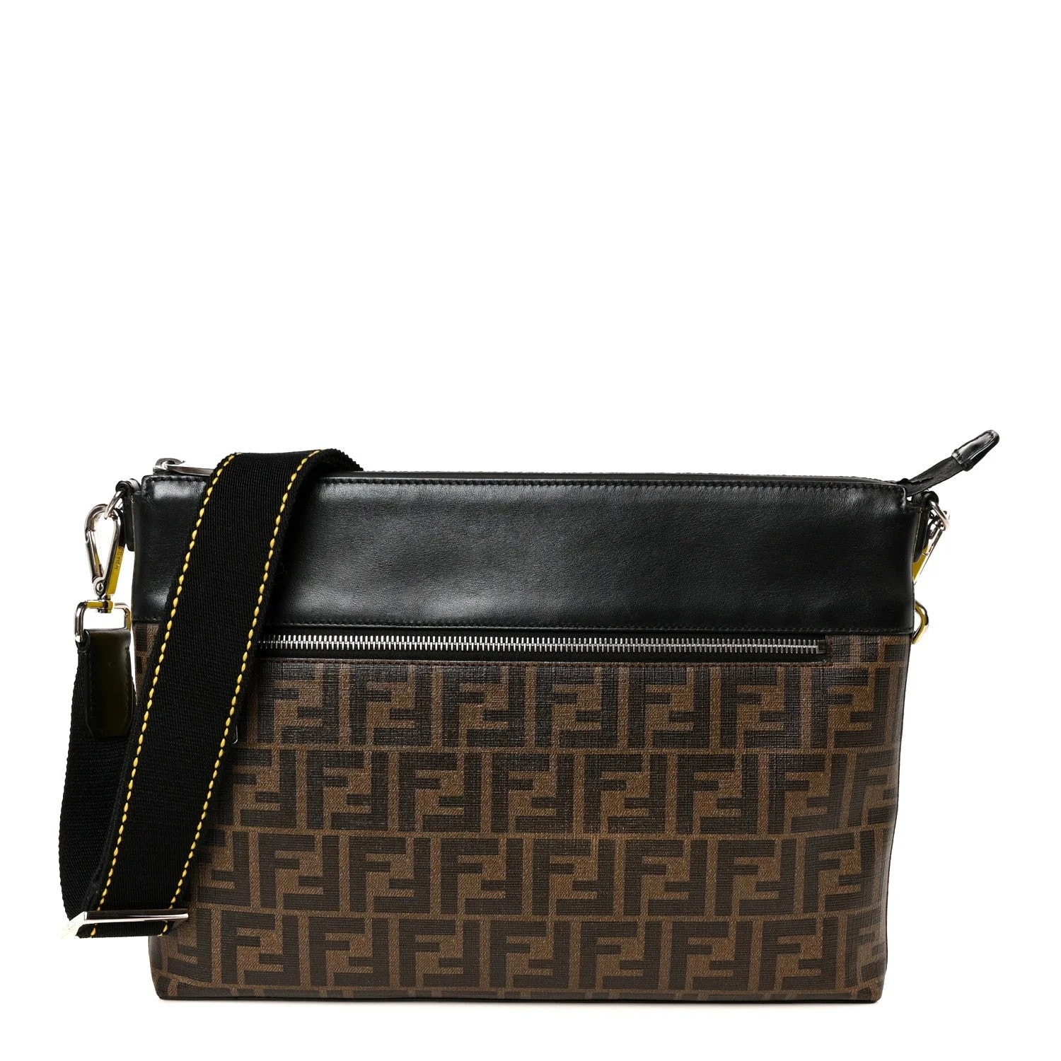 Fendi — Fabric Vitello Liberty 1974 Medium East West Messenger Sunflower — Handbag — resale
