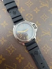 Panerai — Panerai Luminor Marina Logo Brown Dial Luminova Steel Case Swiss Made — Watch — resale
