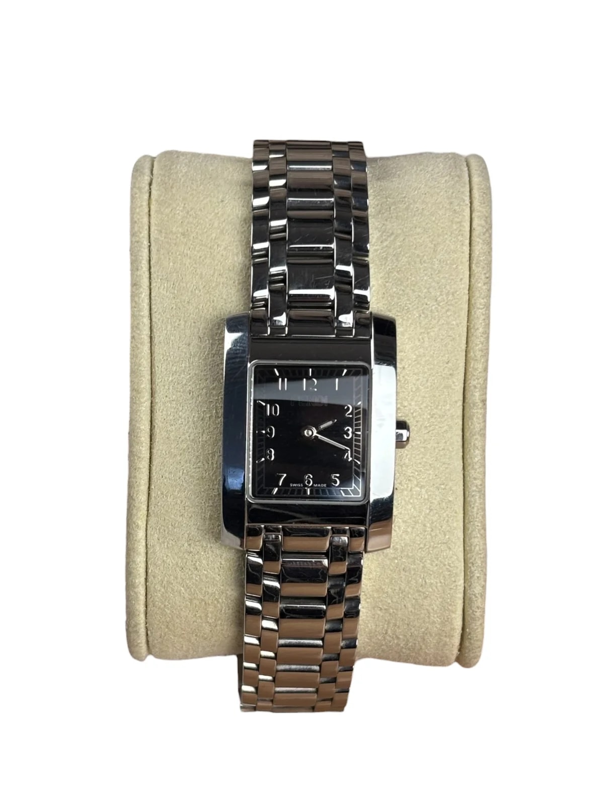 Fendi — Fendi 7000L Black Dial Tank Stainless Steel Band — Watch — resale
