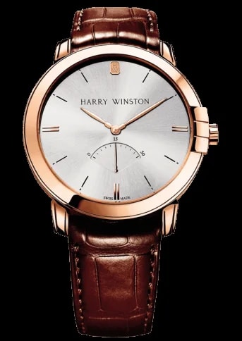 Worldofluxuryus — Harry Winston Midnight Retrograde Second 18K Rose Gold — Watch — resale