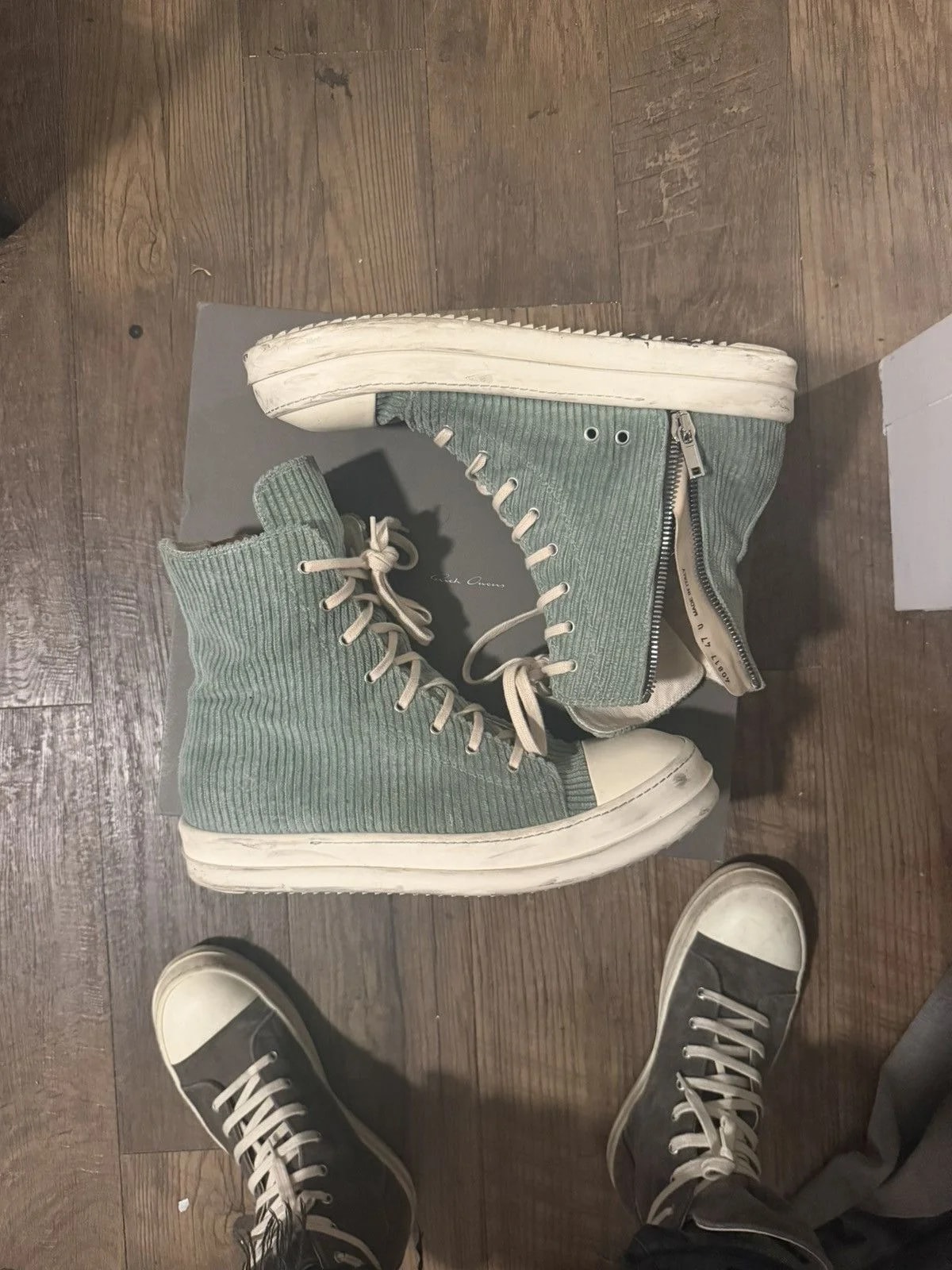 Rick Owens DRKSHDW — Rick Owens Drkshdw Ramones in /Milk — Sneaker — resale
