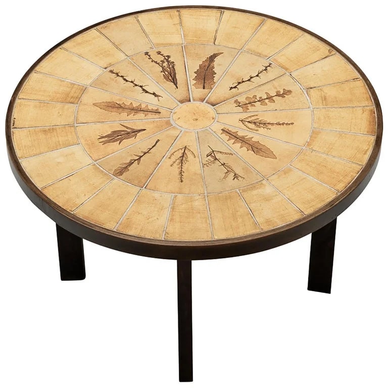 Roger Capron — Roger Capron Dining With Floral Imprints in and — Furniture — resale