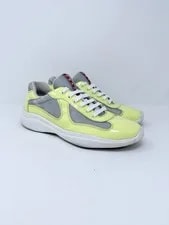 Prada — Size 7 Prada (8 US) - America's Cups Polline Argento — Sneaker — resale