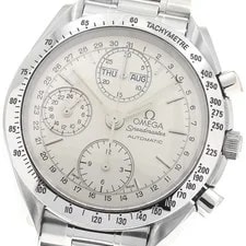 Omega — Omega Speedmaster 3521.30 Silver Automatic SS Triple Calendar — Watch — resale