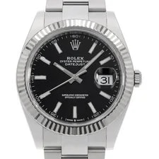 Rolex — Rolex Datejust 41 126334 Black Bar 3 Rows Oyster Breath Random Number Second... — Watch — resale