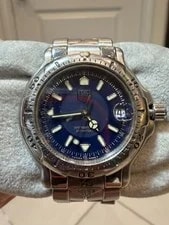 Tag Heuer — Tag Heuer Professional 35mm Blue Dial With Stainless Band — Watch — resale