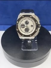 Audemars Piguet — Audemars Piguet Royal Oak Offshore 26400 Silver Dial on AP Rubber — Watch — resale