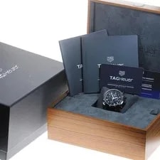 Tag Heuer — TAG Heuer Autavia CBE511C 42mm SS Black Dial Leather Strap Chronograph #C040 — Watch — resale