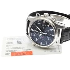 IWC — IWC Pilot's Watches IW377801 46mm SS Black Dial Automatic #C2728 — Watch — resale