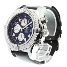Breitling — Breitling Super Avenger A13370 Automatic 48mm Black Chronograph — Watch — resale