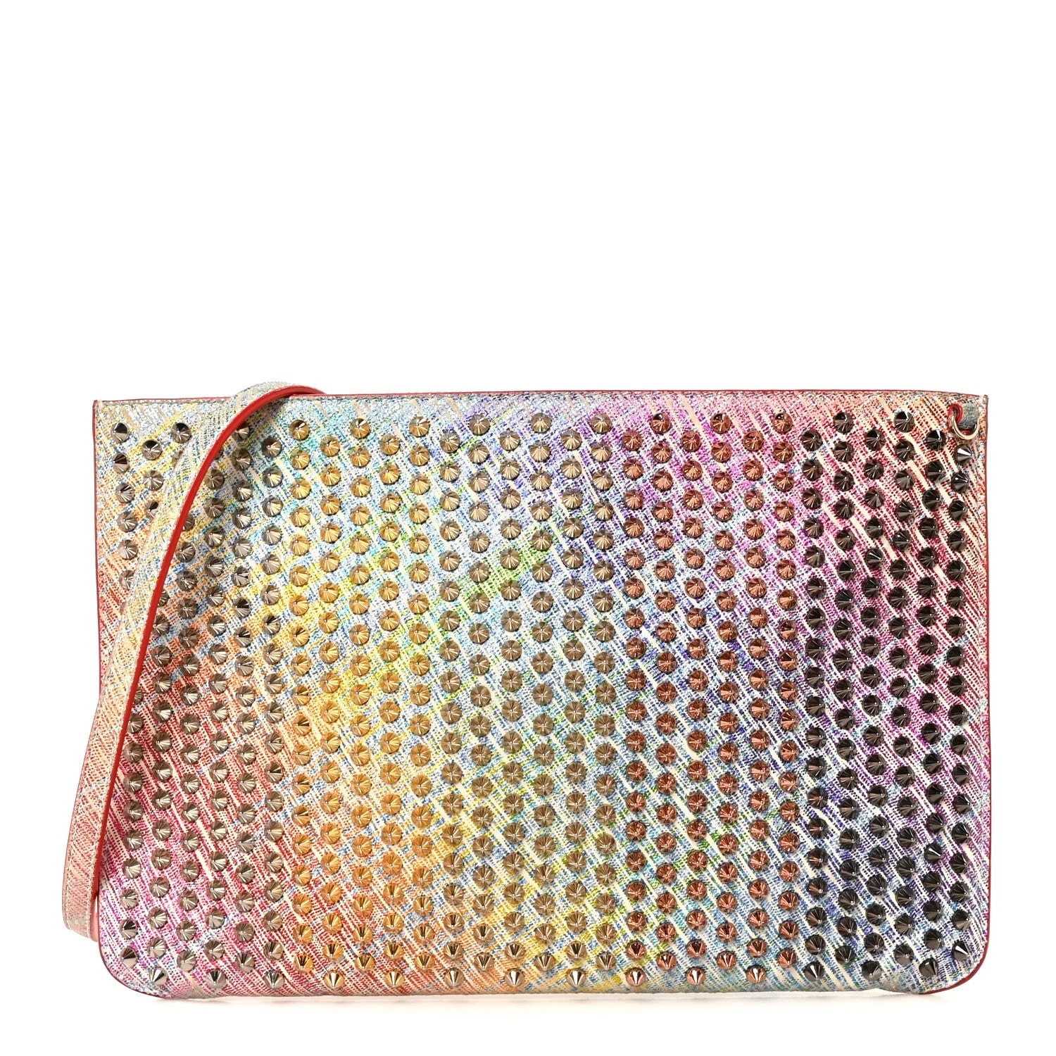 Christian Louboutin — Metallic Unicorn Studded Loubiclutch — Handbag — resale