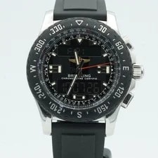 Breitling — Breitling Airwolf Menu2019s Steel Quartz A78364 Black — Watch — resale