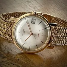Patek Philippe — 1964 18K Rose Patek Philippe Automatic Ref 3445, “Double P” Crown, Original Gold — Watch — resale