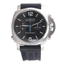 Panerai — Panerai Luminor Rattrapante 1950 Automatic Black Dial Steel PAM00362 — Watch — resale