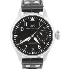 IWC — IWC Big Pilot 7-Day Stainless Steel Black 46mm IW500401 Automatic Leather — Watch — resale