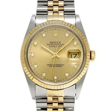 Rolex — Rolex Datejust 36 16233G 36mm Stainless Steel Champagne #WW3566 — Watch — resale