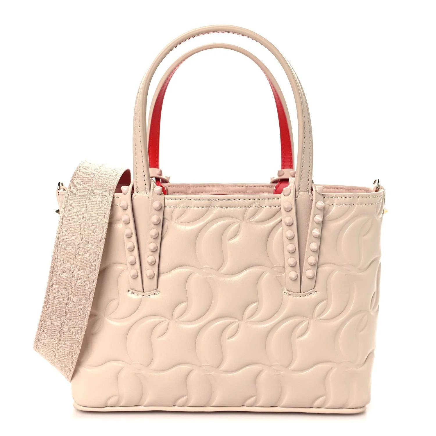 Christian Louboutin — Embossed Mini East West Cabata Leche — Handbag — resale