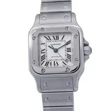 Cartier — Cartier Santos Garbe SM H25mm W24mm Stainless Steel Silver Dial W20054D6 — Watch — resale