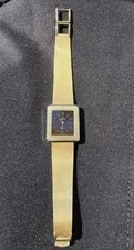 Omega — Gold Omega DeVille Black Dial Gold Bracelet — Watch — resale