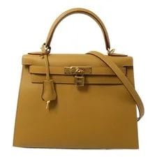 Hermès — Hermes GHW Kelly 28 2WayShoulder Sesame — Handbag — resale