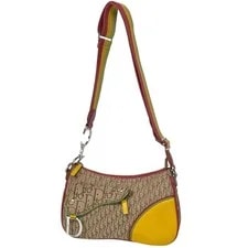 Dior — Christian Dior Rasta Trotter Pattern Saddlebag Mul... — Handbag — resale