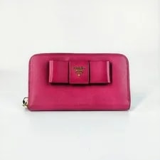 Prada — Prada Bow Zip Around Long Wallet — Handbag — resale
