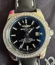 Breitling — Breitling Galactic 29 Sleek Trophy Black With Diamond Bezel A72348 — Watch — resale