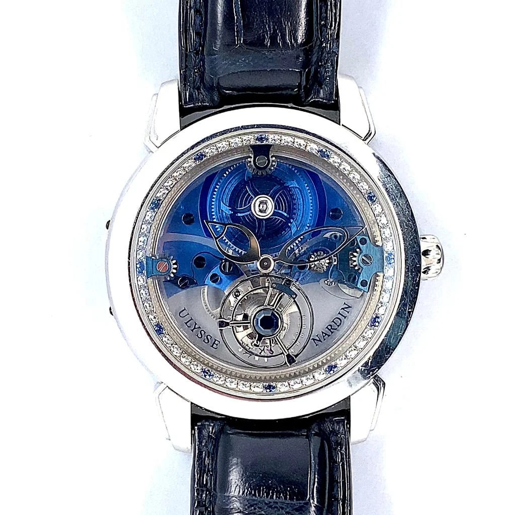 Worldofluxuryus — Ulysse Nardin Royal Blue Tourbillon Platinum Limited Edition — Watch — resale
