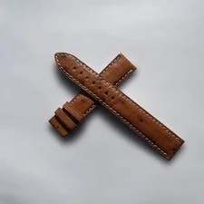 Jaeger-LeCoultre — Jaeger-LeCoultre Ostrich Leather Belt Brown 17mm/16mm From Japan — Watch — resale