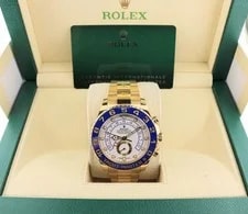 Rolex — 2022 Rolex Yacht-Master II 116688 White Dial 18kt Oyster With Papers 44mm — Watch — resale