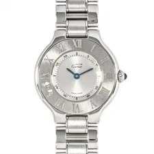 Cartier — Cartier 1340 Must 21 Quartz Silver Dial SS — Watch — resale