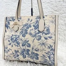 Gucci — Gucci Marmont Ribbon Floral Magnetic — Handbag — resale