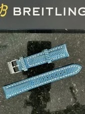 Breitling — Breitling 173Z Bright Blue Lizard Skin Strap — Watch — resale