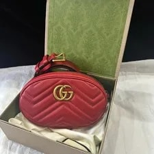 Gucci — Gucci GG Marmont Matelasse Belt Waist With Belt — Handbag — resale