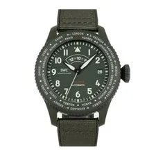 IWC — IWC Pilot's Timezoner Top Gun Woodland Green Ceramic Auto 46mm IW3956-01 — Watch — resale