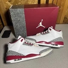 Jordan — Size 10.5 - Jordan 3 Retro Mid Cardinal — Sneaker — resale