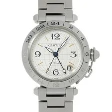 Cartier — Cartier Pasha C Meridian GMT W31029M7 Silver 732883 — Watch — resale