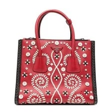 Prada — Prada Embroidered Twin Pocket — Handbag — resale