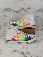 Converse — Converse Chuck Taylor All Star Pride Collection High Top Shoes Flames — Sneaker — resale