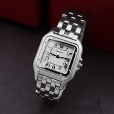 Cartier — Cartier Panthere de 1310, With Box Steel 26mm White Roman Dial — Watch — resale