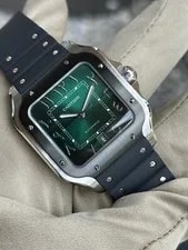 Cartier — Cartier Santos Arabic Green Dial Large WSSA0055 2025 Limited Middle East — Watch — resale