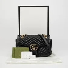 Gucci — Gucci GG Marmont Small Chain Crossbody 443497 153791385 — Handbag — resale