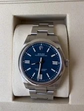 Rolex — 2026 Rolex Oyster Perpetual 41mm 134300 Med Blue Dial Box + Papers — Watch — resale