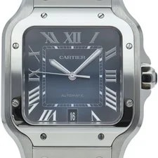 Cartier — Cartier Santos de LM WSSA0071 Stainless Steel 39.8mm Blue Dial Automatic #LPW906 — Watch — resale