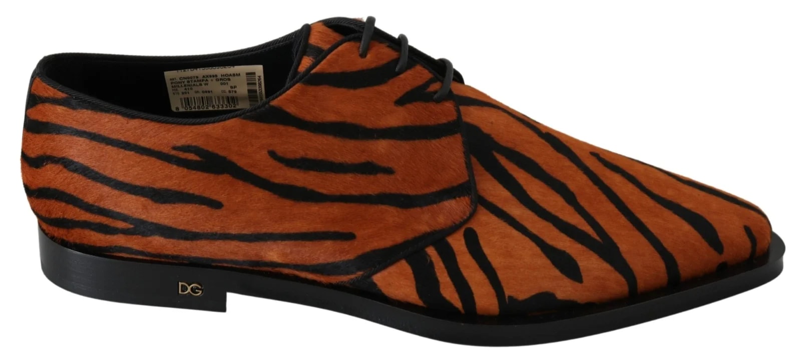 Dolce & Gabbana — Dolce & Gabbana Pony Hair Formal Dress Broque — Designer Shoe — resale