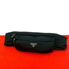Prada — Prada Triangle Logo Plate Tesuto Body Ba — Handbag — resale