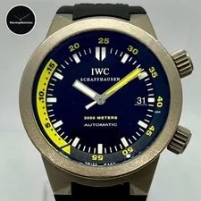 IWC — IWC Aquatimer 2000 GST IW353804 Titanium 42mm Automatic Diver Black Yellow — Watch — resale