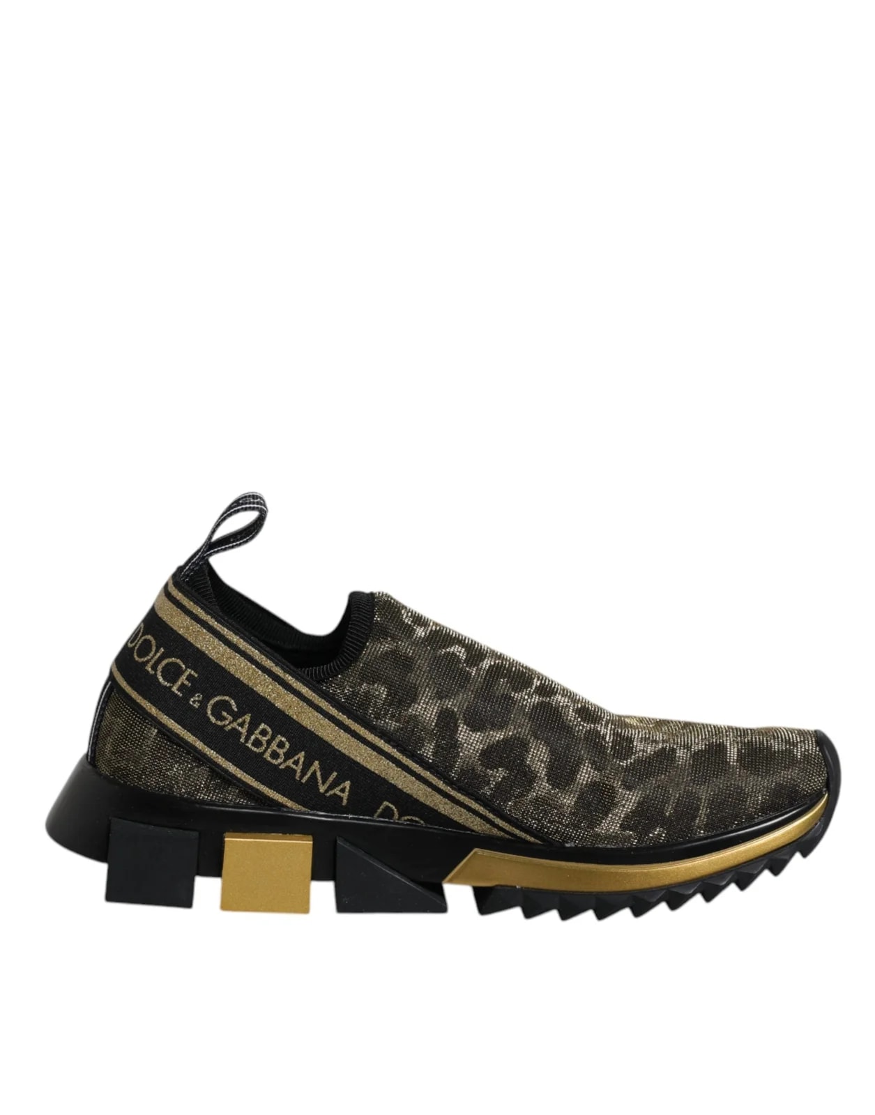 Dolce & Gabbana — Dolce & Gabbana Glitter Leopard Sorrento Shoes — Sneaker — resale